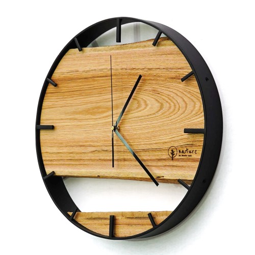 Okrągły zegar loftowy Time&Double czarny (1).jpg