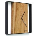 Kwadratowy zegar loftowy Time&Horizontal - czarny (3).jpg